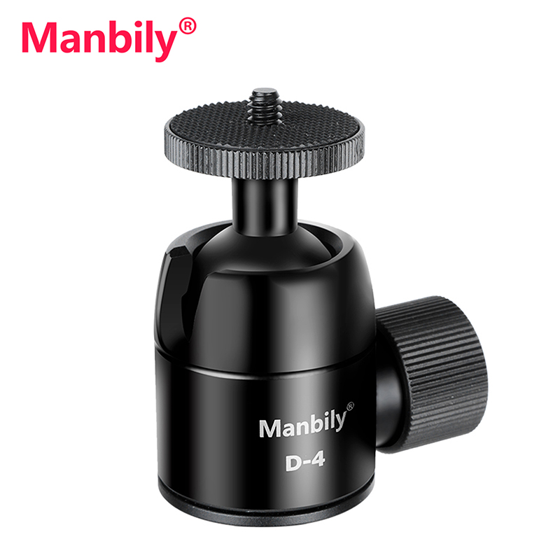 Fluid Head Tripod - Manbily D-4 Kamera-Stativ-Kugelkopf Mini für Einbeinstativ