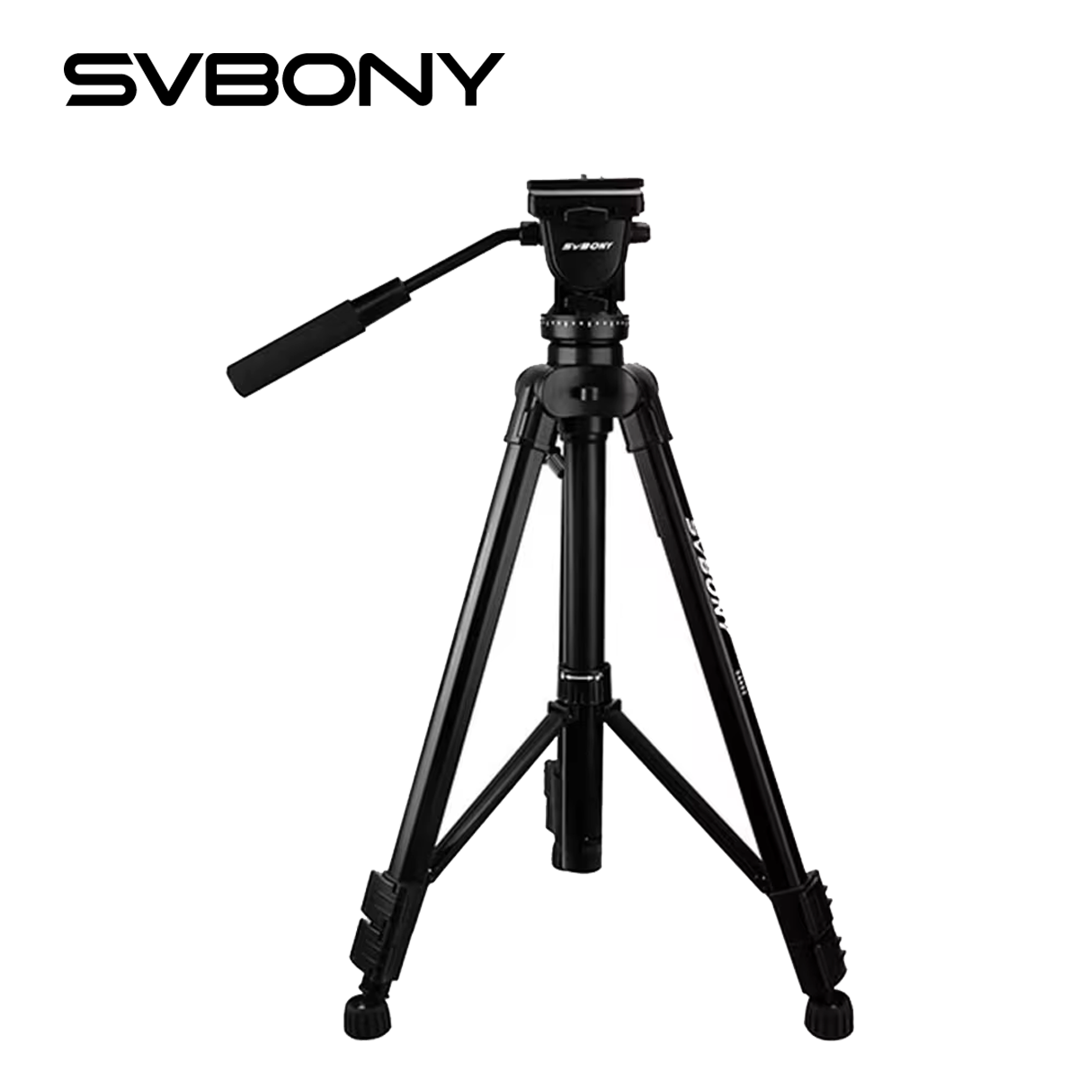 Fluid Head Tripod - Svbony Professionelles faltbares Kamerastativ mit Fluidkopf,