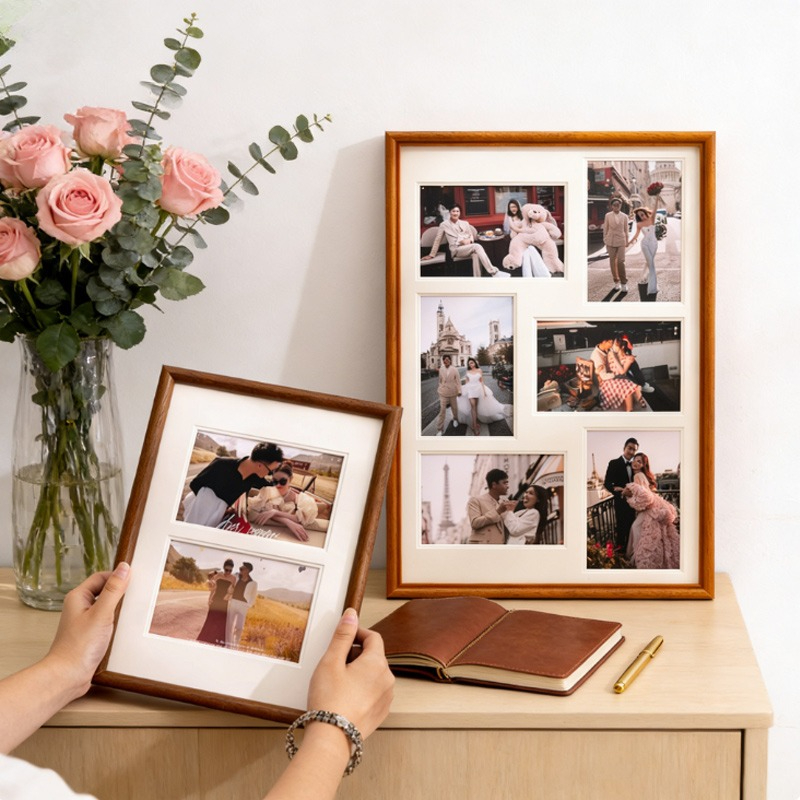 Photography Narrative - 6-Zoll-Fotorahmen aus massivem Holz mit mehreren