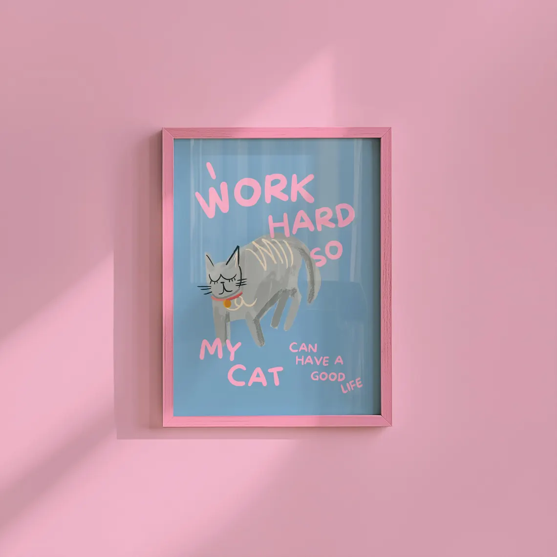 Photography Art - Humorvolle Wanddekoration für Katzenliebhaber – Verspielte
