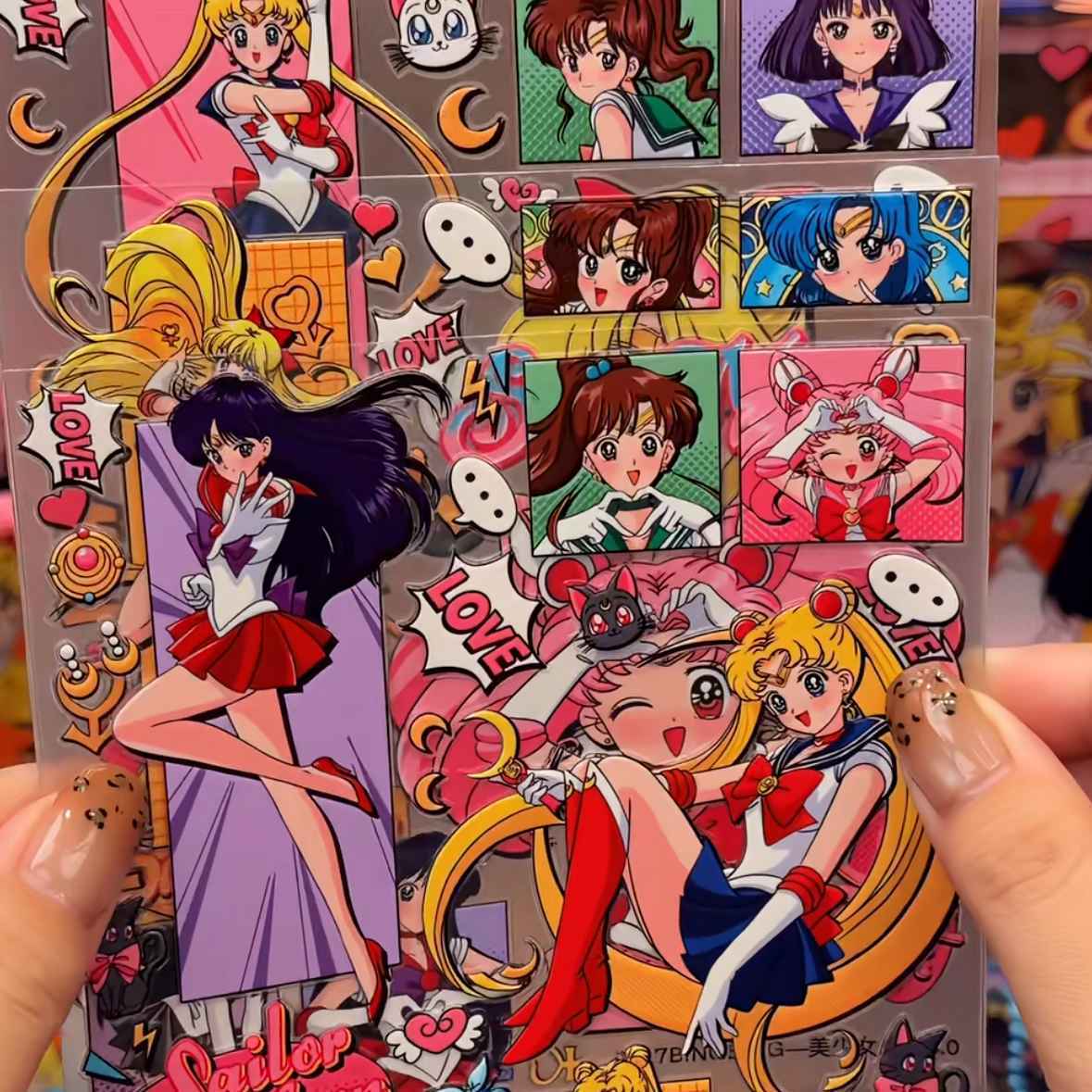 Photography Journalism - Sailor Moon Jelly 3D 5D Planer-Dekorationsaufkleber