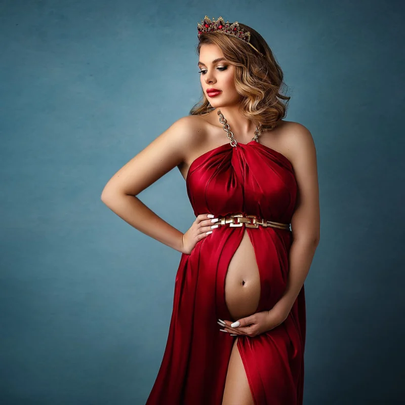 Photography Club - Sexy elegante Mutterschaft Fotografie Prop Kleid