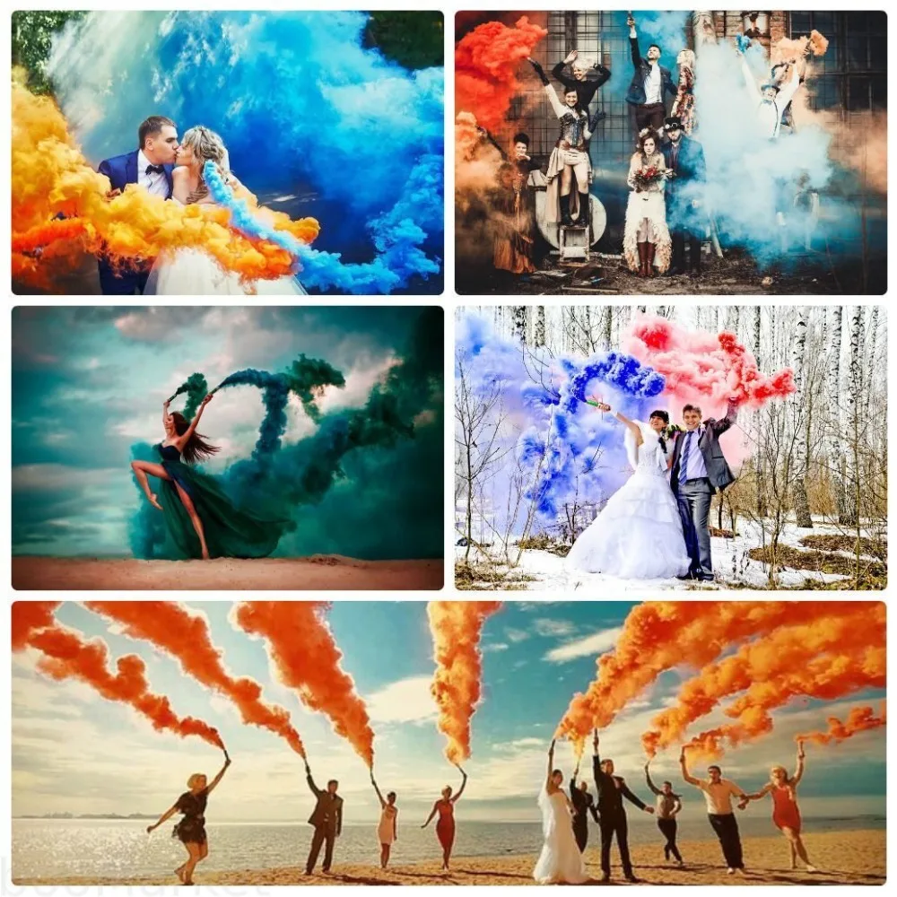 Photography Interest - Hochzeit Nebel Smoke-Stick-Prop Bunte Handheld Raucht