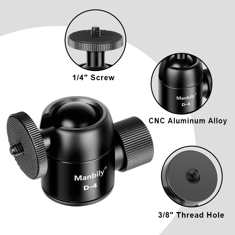 Manbily D-4 Kamera-Stativ-Kuge – Fluid Head Tripod Bewertung und Preis
