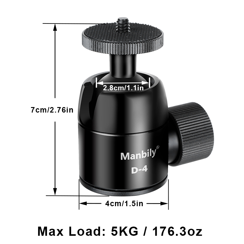 Manbily D-4 Kamera-Stativ-Kuge – Fluid Head Tripod Bewertung und Preis