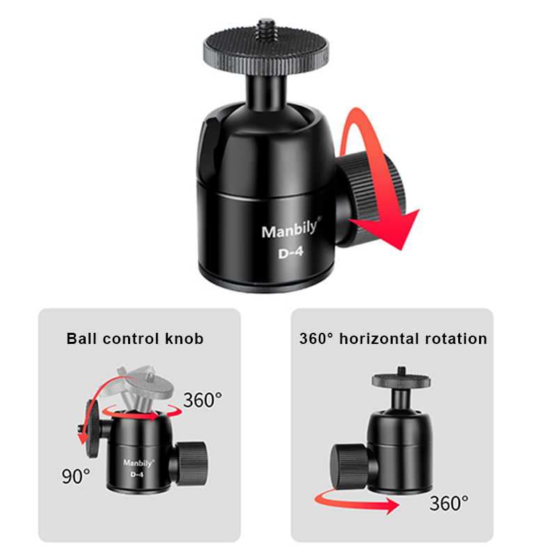 Manbily D-4 Kamera-Stativ-Kuge – Fluid Head Tripod Bewertung und Preis
