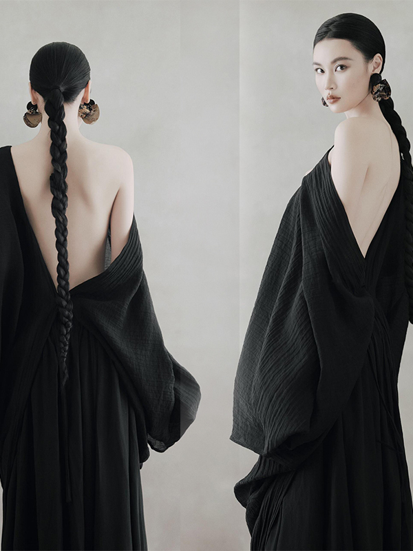Schwarzes Rückenfreies Kleid f – Photography Zen Bewertung und Preis