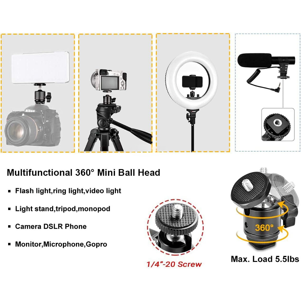 ERIKOLE Super Clamp mit 360° ° – Fluid Head Tripod Bewertung und Preis