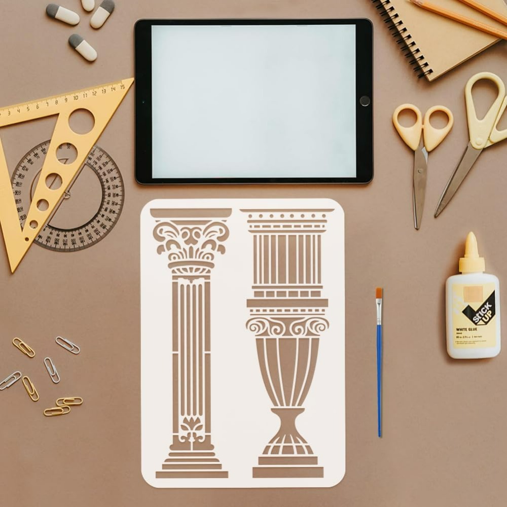 6 Stück römische Säulenschablo – Photography Architecture Bewertung und Preis