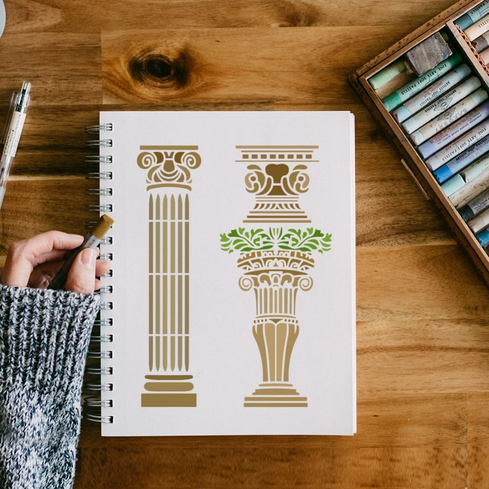 6 Stück römische Säulenschablo – Photography Architecture Bewertung und Preis