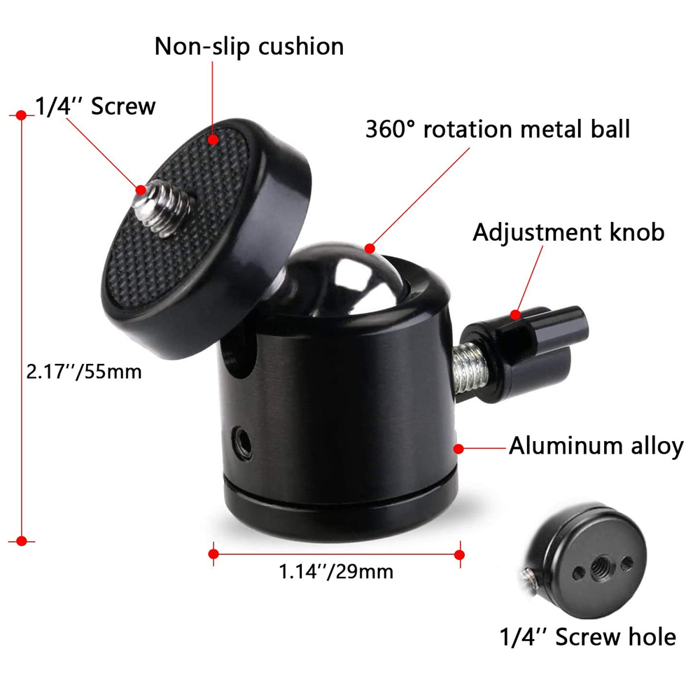 Terebento 1/4 Schraube Loch St – Fluid Head Tripod Bewertung und Preis