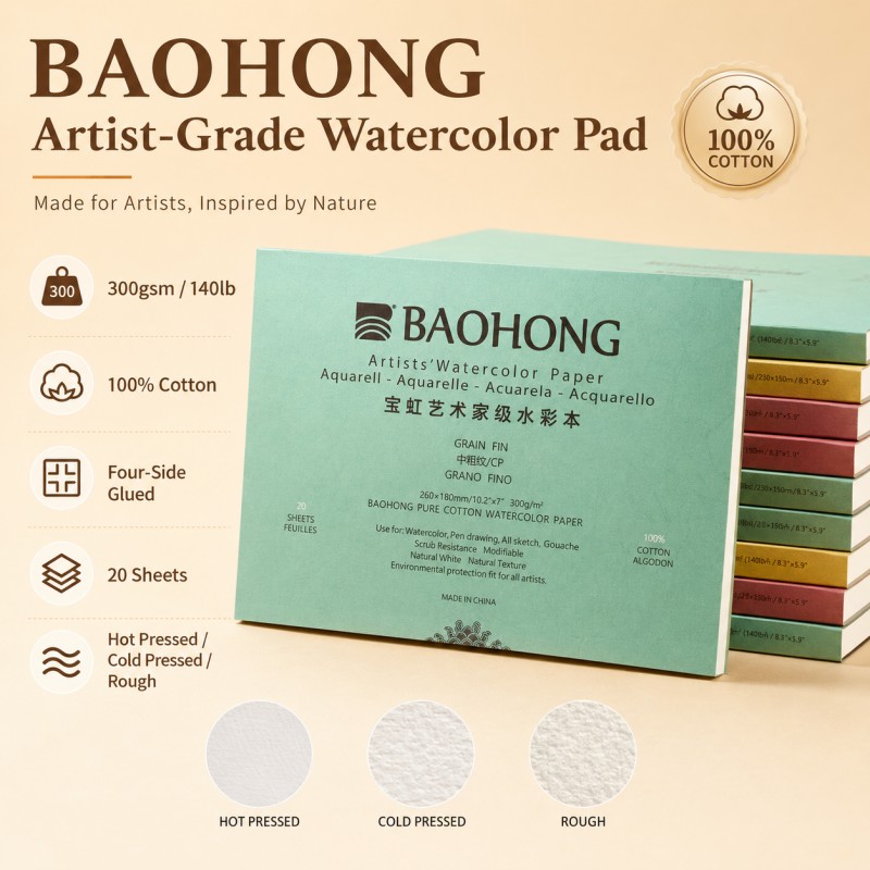 BaoHong Künstler-Aquarellpapie – Photography Architecture Bewertung und Preis