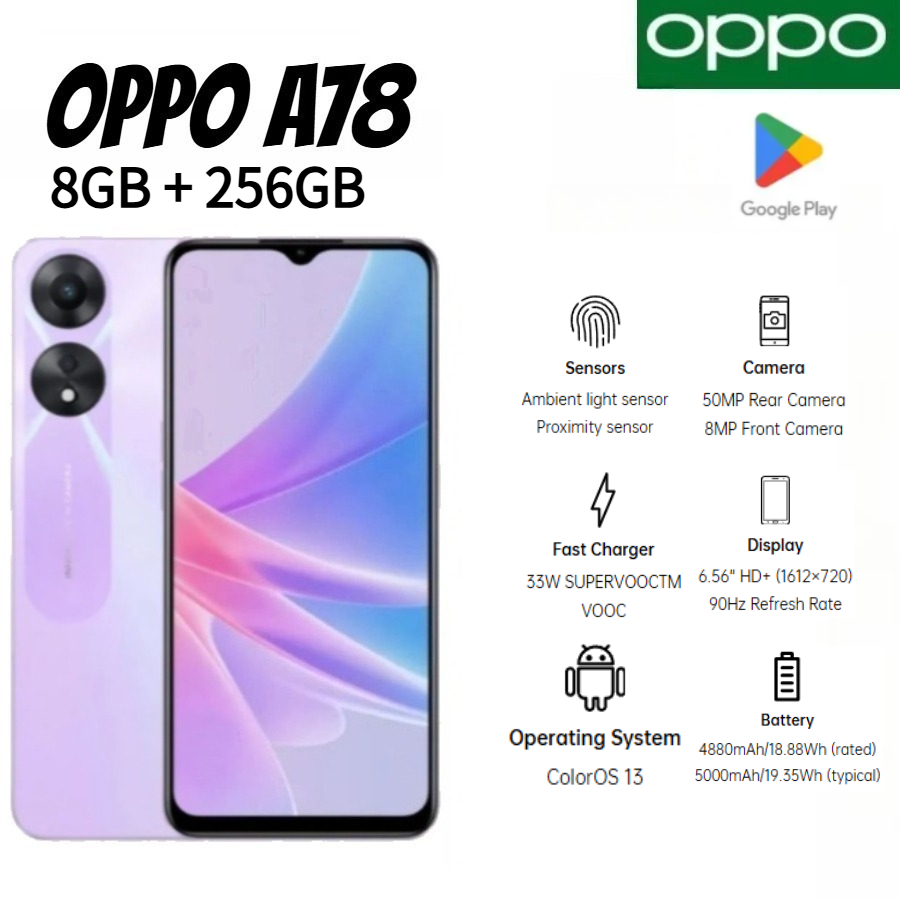 2026 Neuestes OPPO A78 Global  – Photography Sim Bewertung und Preis